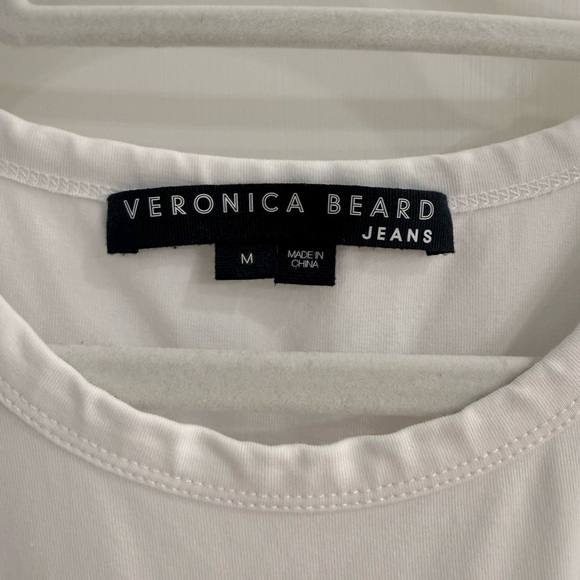 Veronica Beard Chambray Blue Midi Skirt with attached white super soft tshirt. - Picture 3 of 3